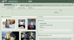 Desktop Screenshot of custom-plush.deviantart.com