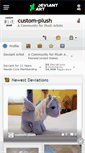 Mobile Screenshot of custom-plush.deviantart.com