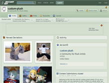 Tablet Screenshot of custom-plush.deviantart.com