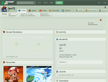 Tablet Screenshot of gente.deviantart.com