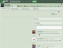 Tablet Screenshot of nac-nud.deviantart.com