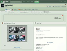 Tablet Screenshot of matiasvidal.deviantart.com
