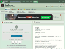 Tablet Screenshot of gagazombie.deviantart.com