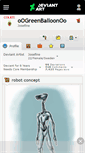 Mobile Screenshot of oogreenballoonoo.deviantart.com