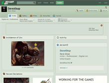 Tablet Screenshot of daveallsop.deviantart.com