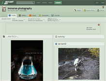 Tablet Screenshot of immerse-photography.deviantart.com