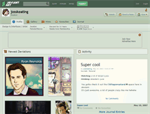 Tablet Screenshot of josskeating.deviantart.com