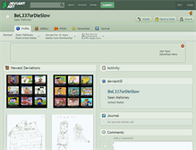 Tablet Screenshot of bel337ordieslow.deviantart.com