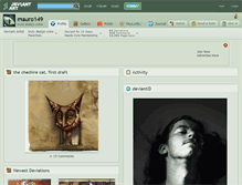 Tablet Screenshot of mauro149.deviantart.com