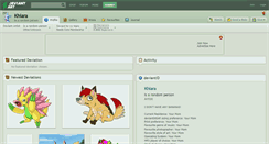 Desktop Screenshot of khiara.deviantart.com