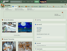 Tablet Screenshot of lol-chan.deviantart.com