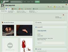 Tablet Screenshot of lilaclabyrinth.deviantart.com