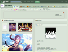 Tablet Screenshot of justwatch.deviantart.com
