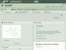 Tablet Screenshot of izzyisozaki.deviantart.com