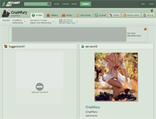 Tablet Screenshot of crushfury.deviantart.com