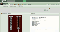 Desktop Screenshot of macuahuitl.deviantart.com