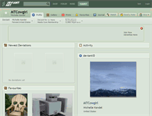 Tablet Screenshot of mtcowgirl.deviantart.com
