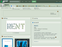 Tablet Screenshot of nickv2.deviantart.com