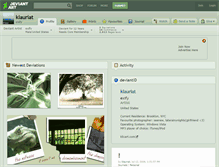 Tablet Screenshot of klauriat.deviantart.com