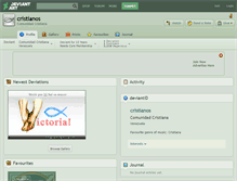 Tablet Screenshot of cristianos.deviantart.com