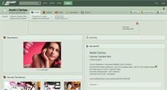 Desktop Screenshot of model-clarissa.deviantart.com