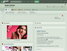 Tablet Screenshot of model-clarissa.deviantart.com