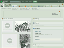 Tablet Screenshot of disco-sid.deviantart.com