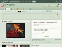 Tablet Screenshot of creativelycrazy.deviantart.com