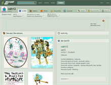 Tablet Screenshot of caln12.deviantart.com