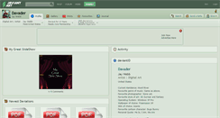 Desktop Screenshot of davader.deviantart.com