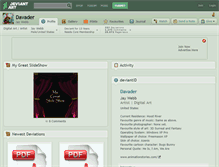 Tablet Screenshot of davader.deviantart.com