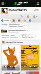 Mobile Screenshot of kiwilombax15.deviantart.com