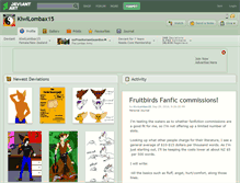 Tablet Screenshot of kiwilombax15.deviantart.com