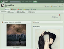 Tablet Screenshot of corneredring.deviantart.com