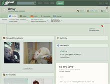 Tablet Screenshot of chivvy.deviantart.com