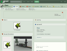 Tablet Screenshot of daxo.deviantart.com