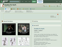 Tablet Screenshot of doodles-for-murfs.deviantart.com