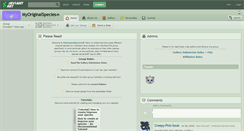 Desktop Screenshot of myoriginalspecies.deviantart.com
