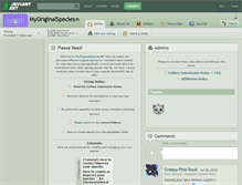 Tablet Screenshot of myoriginalspecies.deviantart.com