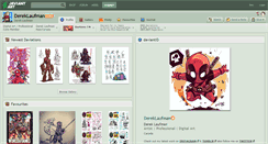 Desktop Screenshot of dereklaufman.deviantart.com