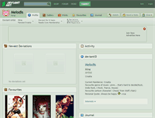 Tablet Screenshot of melodis.deviantart.com