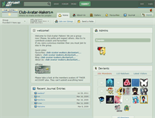 Tablet Screenshot of club-avatar-makers.deviantart.com