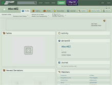 Tablet Screenshot of miss-mez.deviantart.com