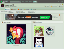 Tablet Screenshot of kyuubineko95.deviantart.com
