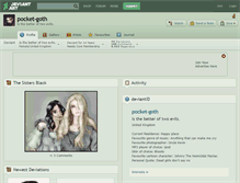 Tablet Screenshot of pocket-goth.deviantart.com