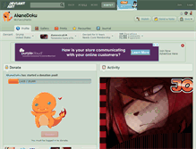 Tablet Screenshot of akanedoku.deviantart.com