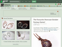 Tablet Screenshot of elehanne.deviantart.com