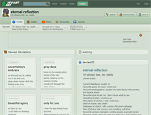 Tablet Screenshot of eternal-reflection.deviantart.com