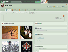Tablet Screenshot of adracamas.deviantart.com