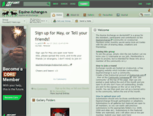 Tablet Screenshot of equine-xchange.deviantart.com